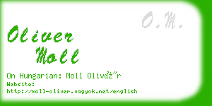 oliver moll business card